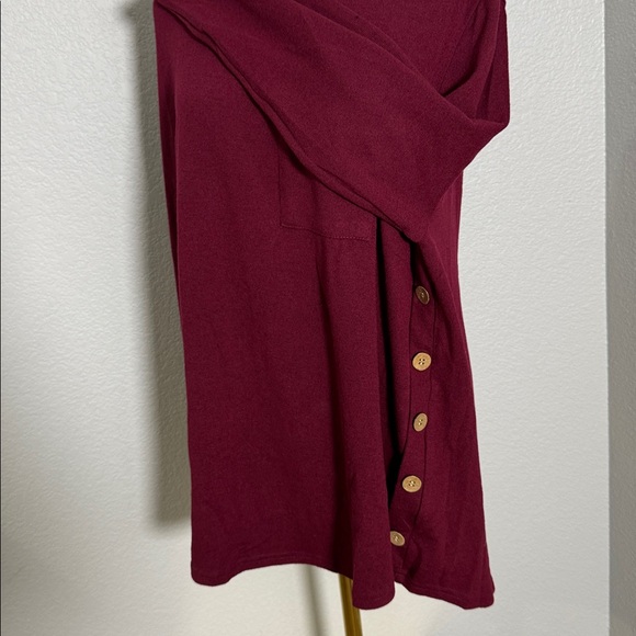 Plus Size Tops Women Long Sleeve Plain Solid Tunics-New - Picture 3 of 5